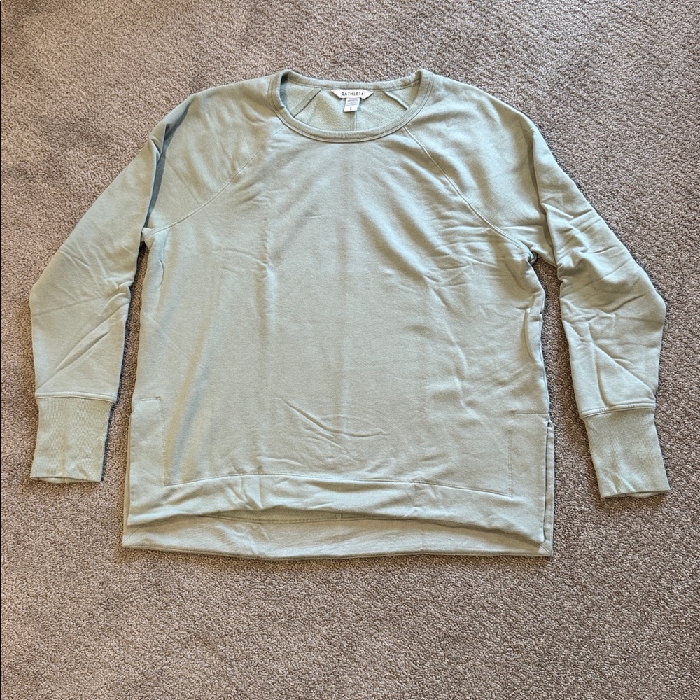 Athleta Costal Luxe Recover Sweatshirt, Green